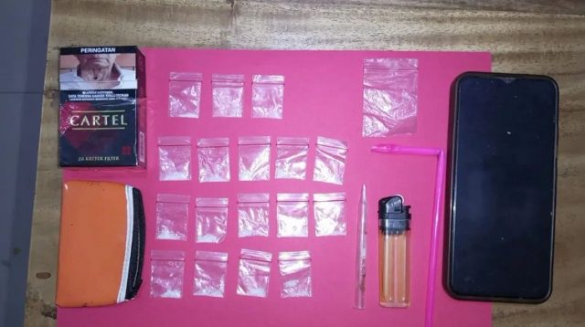 Barang bukti yang diamankan aparat kepolisian.(Dok.Polsek Muara Kaman)