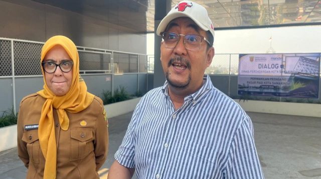 Kepala Disdag Kota Samarinda Nurrahmani dan Ketua Komisi II DPRD Kota Samarinda Iswandi (Foto:Devi)