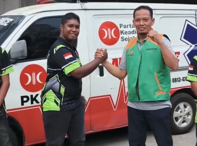 Sekretaris DPD PKS Kukar Rusdiono bersama Redkar Loa Duri, Rabu (9/9/2026) (DPD PKS Kukar)