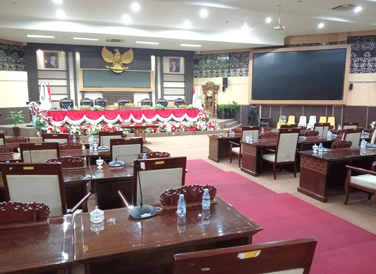 Ruang Paripurna DPRD Kukar. (M. As'ari/Lingkar Kaltim)