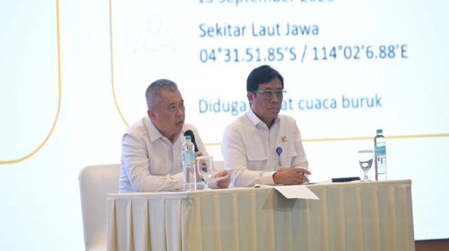 Menteri Perhubungan Dudy Purwagandhi dalam Rapat Kerja Teknis Direktorat Kesatuan Pengawasan Laut dan Pelayaran (KPLP) Tahun 2026, di Kantor Pusat Kementerian Perhubungan, Jakarta (15/9/26). (Dok. Kemenhub RI)