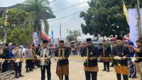 Bupati Aulia Rahman Basri saat meresmikan Expo Erau 2026 di lapangan parkir Stadion Rondong D emang Tenggarong, Minggu 20 Spetember 2026.(Foto:Ahmad)