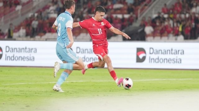 Timnas Indonesia mengawali laga perdana FIFA ASEAN Cup 2026 dengan manis setelah berhasil mengalahkan Timnas Singapura dengan skor 2-0 di Stadion Gelora Bung Karno, Jakarta, Jumat (25/9) malam. (dok. kemenpora.go.id)