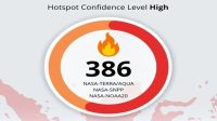 hotspot Tampilan data SiPongi Kementerian Kehutanan pada pada Senin, 7 September 2026. (Dok. Kementerian Kehutanan)