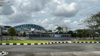 Kondisi Bandara Kalimarau kembali normal.(Foto:Nadzriel)