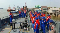 Polri terus memperkuat operasi Search and Rescue (SAR) dalam penanganan insiden hilang kontak dan tenggelamnya KM Virgo Transport 8.(Dok.Humas Polri)