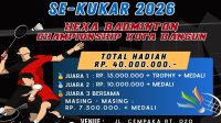 Flayer Kejuaraan Bulu Tangkis Antar Kecamatan Se-Kukar di Desa Kota Bangun Ulu (Dok. Pemdes Kota Bangun Ulu)