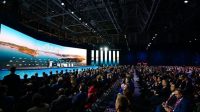 Presiden Prabowo dalam pidatonya saat menghadiri Eastern Economic Forum (EEF) ke-11 di Far Eastern Federal University (FEFU), Vladivostok, Federasi Rusia, pada Kamis (03/09/2026). (Dok. Kemensetneg RI)