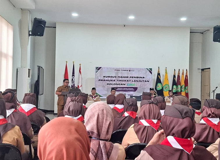Pembukaan Kursus Pembina Pramuka Mahir Tingkat Lanjutan Golongan Siaga, Gedung Pramuka Kwarcab Kukar, Tenggarong, Jl. Awang Sabran, Selasa (29/9/26). (Dilla/lingkarkaltim)
