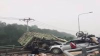 Kondisi Kendaraan Usai Lakalantas di Jembatan Martadipura Kecamatan Kota Bangun (Istimewa)