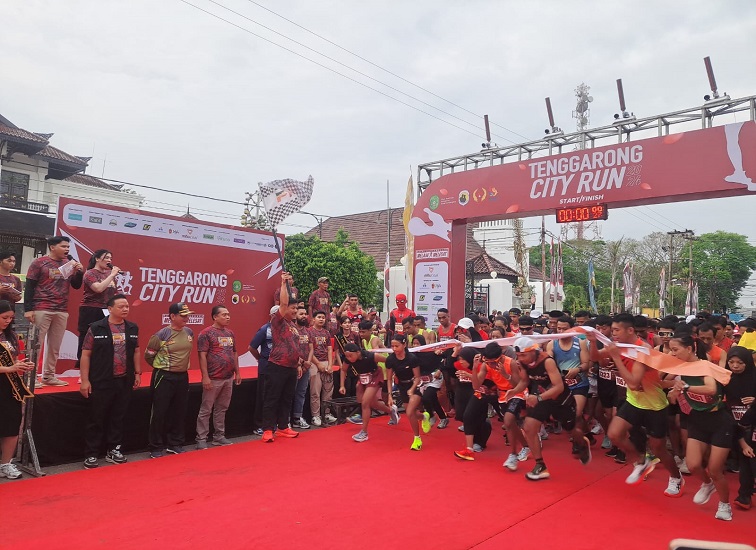 Atlet PASI Kukar Saat Mengikuti Event Lari.(Foto: Hafidz)