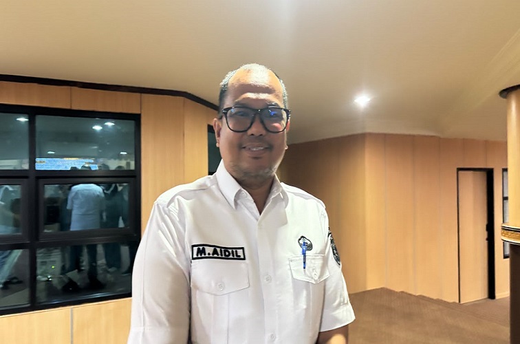 Ketua Pengkab PBSI Kukar M Aidil, Rabu (30/9/2026) (Rizki/Lingkarkaltim)