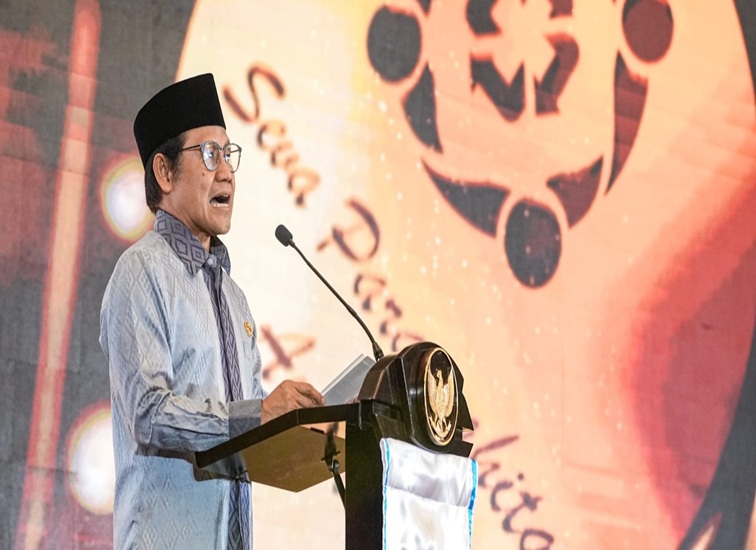 Menteri Koordinator Bidang Pemberdayaan Masyarakat A. Muhaimin Iskandar dalam Pertemuan Nasional Fasilitas Kesehatan 2026 dan Penganugerahan Seva Paramitha Awards di Jakarta, Selasa (15/09/2026). (dok. kemenkopmri)