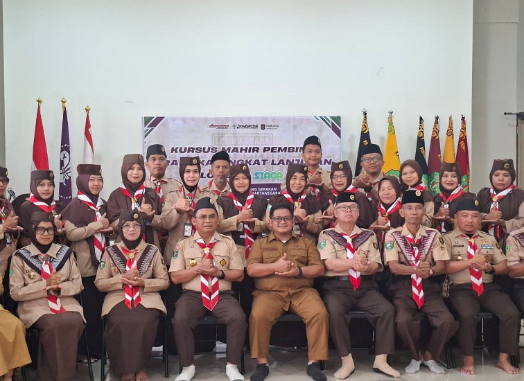 Pembukaan Kursus Pembina Pramuka Mahir Tingkat Lanjutan Golongan Siaga, Gedung Pramuka Kwarcab Kukar, Tenggarong, Jl. Awang Sabran, Selasa (29/9/26). (Dilla/lingkarkaltim)