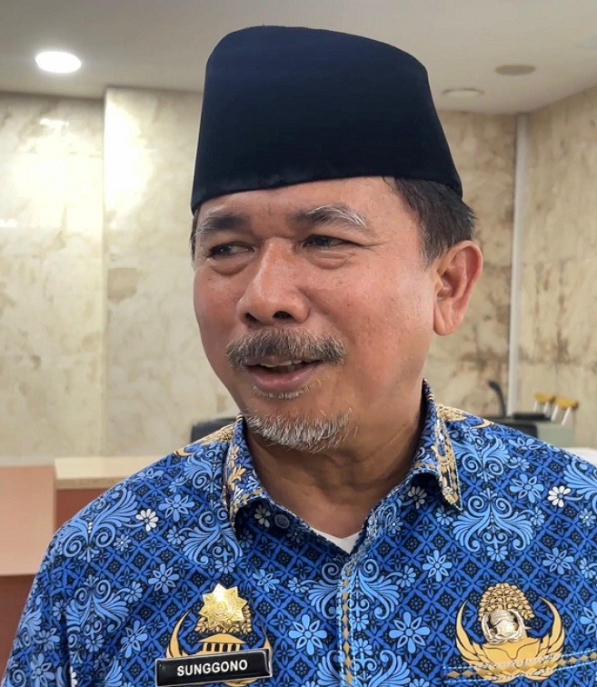 Sekkab Kukar H Sunggono, Sabtu (19/9/2026) (Rizki/Lingkarkaltim)