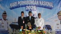 Upacara Peringatan Hari Perhubungan Nasional (Harhubnas) Tahun 2026 di Halaman Belakang Kantor Kesyahbandaran dan Otoritas Pelabuhan (KSOP) Kelas I Samarinda, Jalan Yos Sudarso Nomor 2 Samarinda, Kamis (17/9/2026).(Dok.Adpim Pemprov Kaltim)