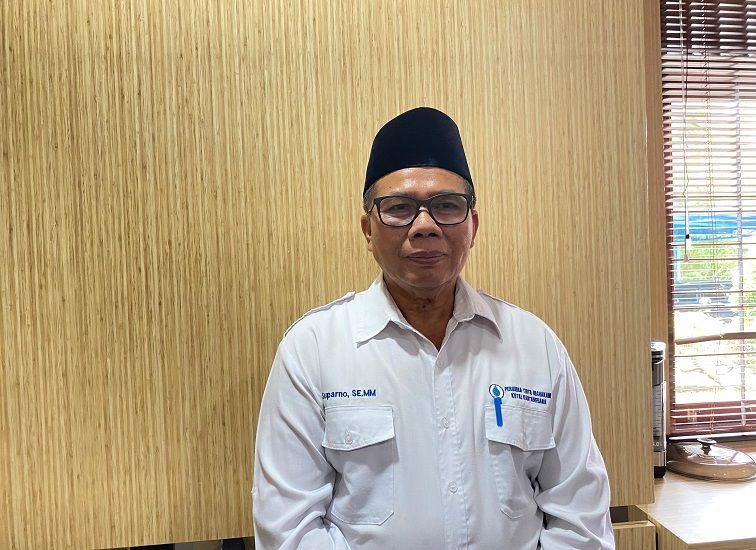 Dirut Perumda Tirta Mahakam Suparno, Jum'at (4/9/2026) (Rizki/Lingkarkaltim)