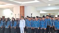 Pelantikan Pejabat Administrator dan pengawas sebanyak 58 orang, Gedung Serbaguna Kantor Bupati Kukar, Tenggarong, Jumat (18/9/26). (Dilla/lingkarkaltim)