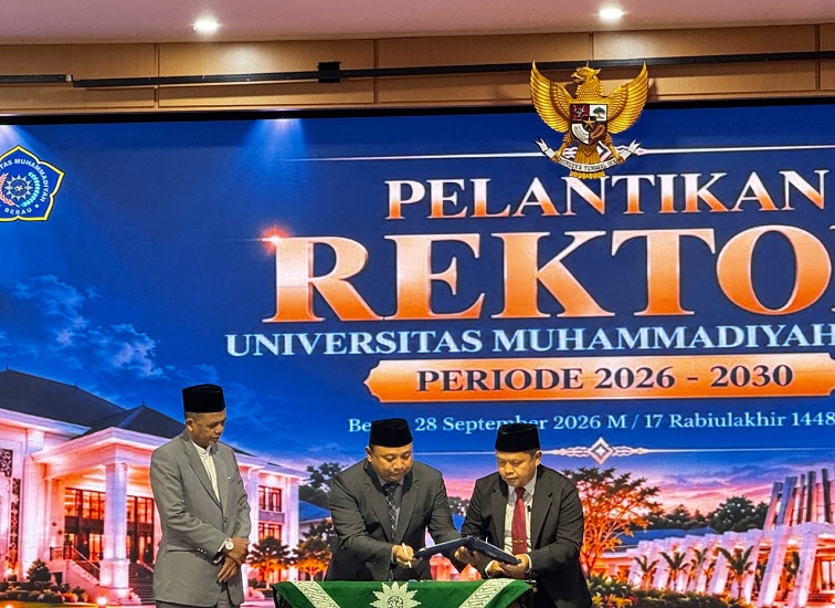 Pelantikan Rektor Universitas Muhammadiyah Berau, Senin 28 September 2026.(Foto: Nadzriel)