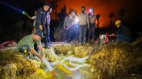 Upaya pemadaman api kebakaran hutan dan lahan.(Foto:Otorita IKN)