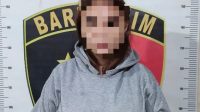 Terduga pelaku Saat Diamankan Polisi (Dok. Humas Polres Kukar)
