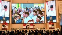 Presiden Prabowo Subianto memberikan sambutannya saat menghadiri Resepsi Kesyukuran 100 Tahun Pondok Modern Darussalam Gontor (PMDG) yang digelar di Balai Pertemuan Pondok Modern (BPPM), Pondok Modern Darussalam Gontor Putra Kampus Pusat, Kabupaten Ponorogo, Provinsi Jawa Timur, Sabtu, 19 September 2026. (Foto: dok. BPMI Setpres)