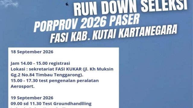 Seleksi Porprov Paser Kaltim FASI Kukar 2026 (Dok. FASI Kukar)
