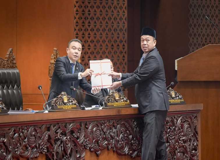 Rapat Paripurna ke-6 Masa Persidangan I Tahun Sidang 2026-2027 yang digelar di Gedung DPR RI, Jakarta pada Selasa (22/09/2026). (Dok. Kementerian ATR/BPN)