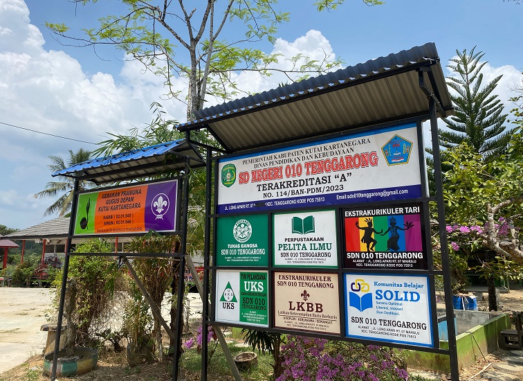 SDN 010 Tenggarong yang terletak di Jalan Long Apari Kelurahan Maluhu.(Foto:Far/Lingkarkaltim)