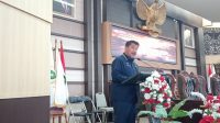 Sekda Kukar Sunggono saat menyampaikan nota keuangan saat Rapat Paripurna, Selasa (29/9/2026). (M. As’ari/Lingkarkaltim)