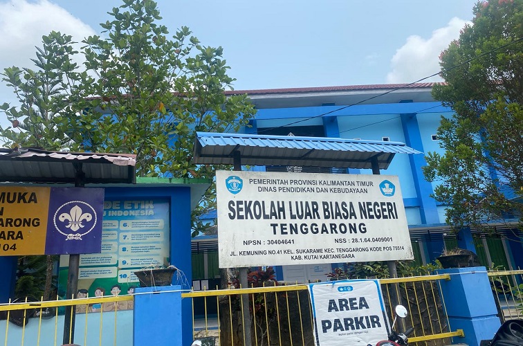 Sekolah Luar Biasa Negeri Tenggarong, beralamatkan di Jalan Kemuning. (Foto: Far/Lingkarkaltimnews)