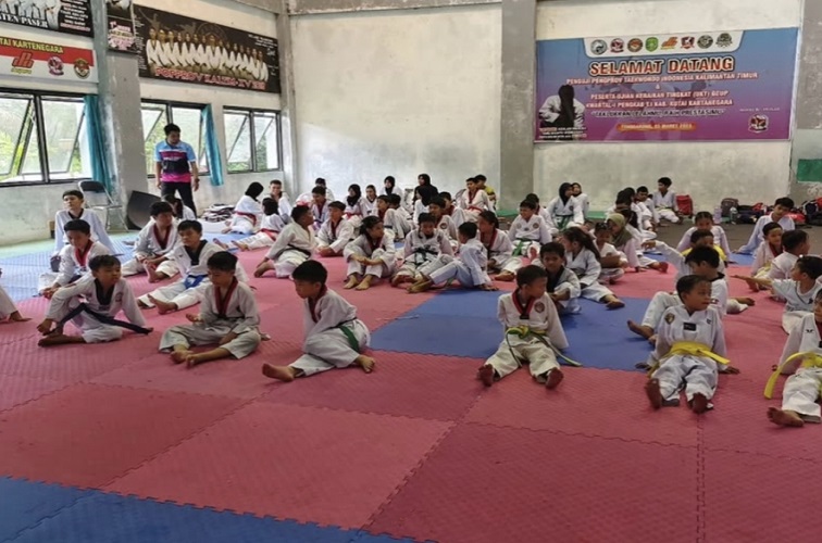 Proses Latihan Atleti Taekwondo Kukar (Dok.Taekwondo Kukar)
