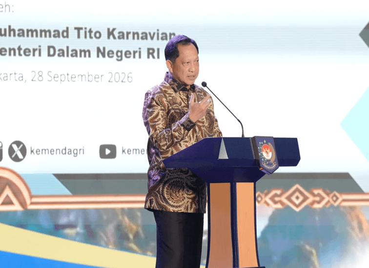 Menteri Dalam Negeri (Mendagri) Muhammad Tito Karnavian, Jakarta, Senin (28/9/2026). (dok. Kemendagri)
