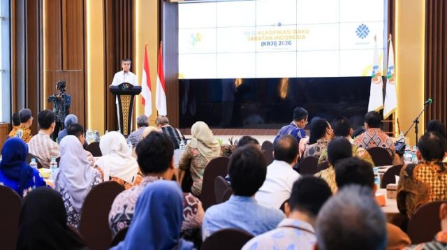 Peluncuran KBJI yang diselenggarakan Badan Pusat Statistik (BPS) di Jakarta, Jumat (18/9/2026).(Dok.Humas Kemnaker)