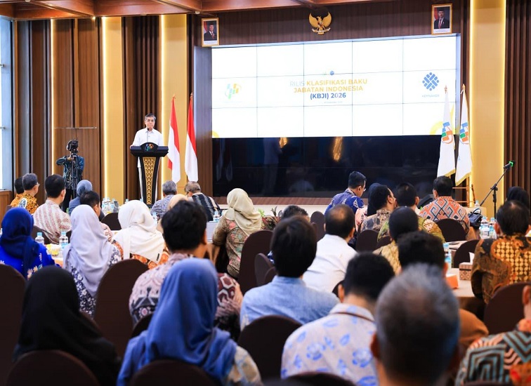 Peluncuran KBJI yang diselenggarakan Badan Pusat Statistik (BPS) di Jakarta, Jumat (18/9/2026).(Dok.Humas Kemnaker)