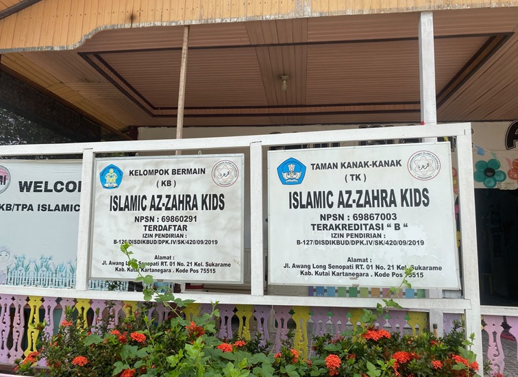 Bangunan Paud Islamic Az-Zahra Kids Tenggarong, di Jalan KH Ahmad Dahlan, Kecamatan Tenggarong. (Far/Lingkarkaltim.com)