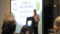 Ketua Kamar Pembinaan Mahkamah Agung (MA) RI, Syamsul Ma’arif saat membuka Forum Judicial Roundtable on Environmental and Climate Justice di Badung, Bali pada Selasa, (13/10/2026). (Dok. mahkamahagung.go.id)