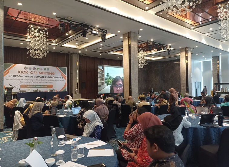 Kick off meeting Program Results-Based Payment (RBP) REDD+ Green Climate Fund (GCF) Output 2 di Samarinda, (1/10/2026). (Devi/Lingkarkaltim)