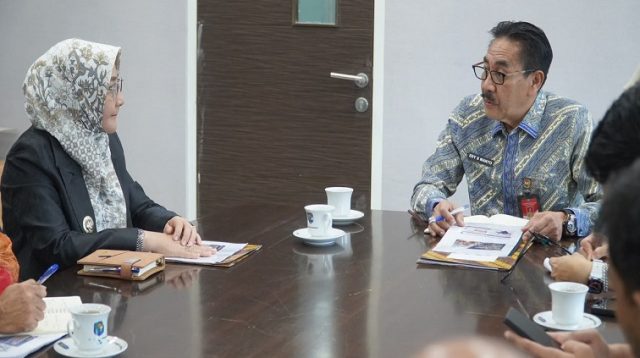 Audiensi dengan Direktorat Jenderal Bina Administrasi Kewilayahan Kementerian Dalam Negeri (Kemendagri), khususnya Direktorat Manajemen Penanggulangan Bencana dan Kebakaran, di Kantor Kemendagri, Jumat (9/10/2026).(Humas Pemkab Berau)
