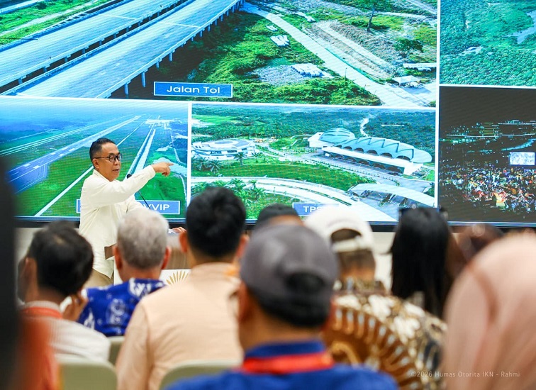 Sekretaris Otorita Ibu Kota Nusantara (IKN), Bimo Adi Nursanthyasto, beserta jajaran Otorita IKN menyambut kunjungan teknik Konferensi Regional Teknik Jalan (KRTJ) ke-16 di Kawasan Inti Pusat Pemerintahan (KIPP) Nusantara, Kamis (08/10/2026).(Dok.Otoritas IKN)