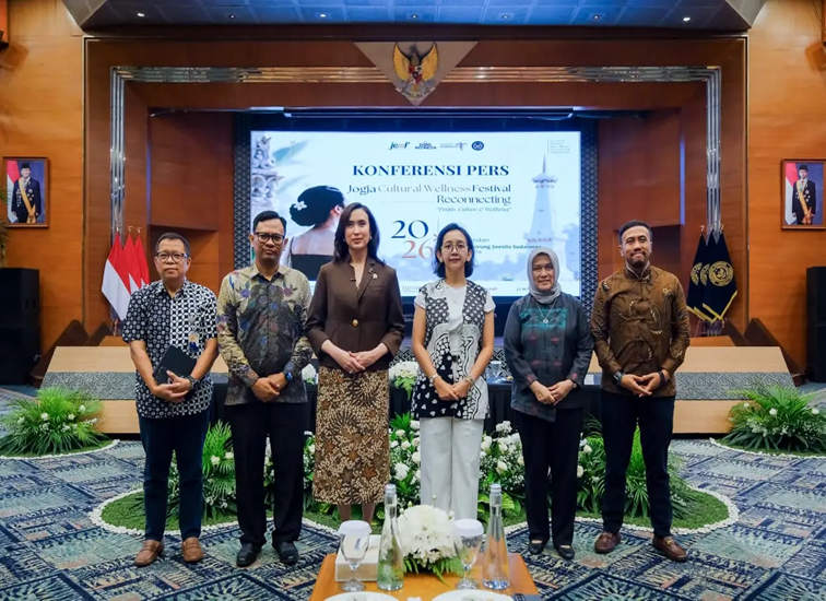 Menteri Pariwisata Widiyanti Putri Wardhana dalam acara peluncuran JCWF 2026 di Balairung Soesilo Soedarman, Jakarta, Jumat (30/10/2026)
