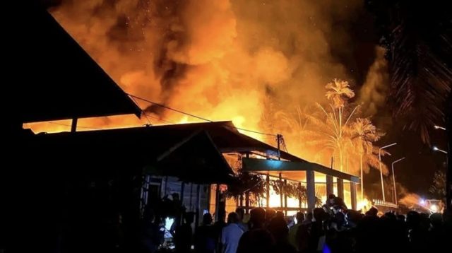 Kebakaran di RT 005, Desa Tukung Ritan, Kecamatan Tabang (Dok. Pemdes Tukung Ritan)