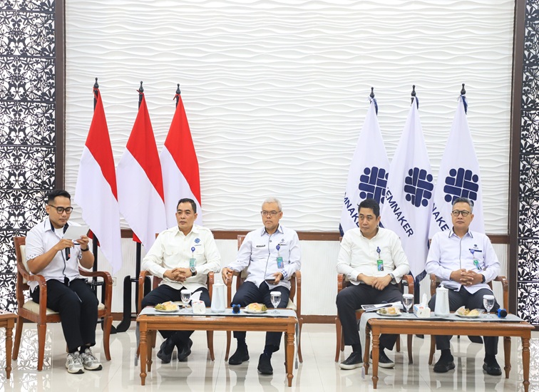 Kegiatan Sosialisasi Nasional dan Coaching Clinic Program MagangHub Batch 3 Angkatan II Tahun 2026 di Jakarta, Senin (26/10/2026). (dok. Kemnaker RI)