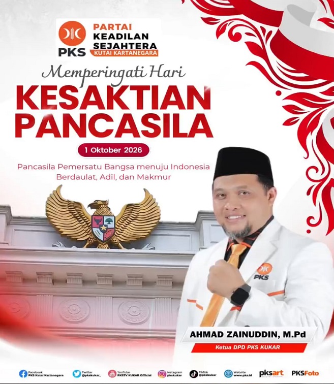 Flyer Ketua DPD PKS Kukar, Kamis (1/10/2026) (DPD PKS Kukar)
