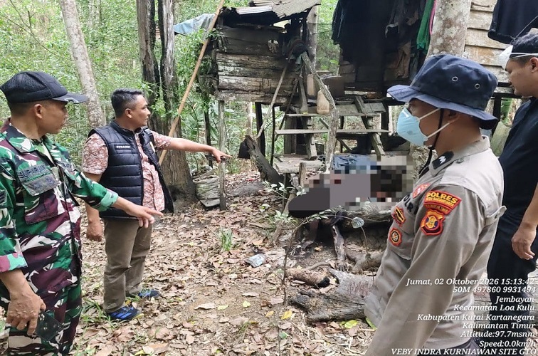 Penemuan Mayat di Loa Kulu (Dok. Polsek Loa Kulu)
