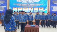 Pengukuhan Dewan Pengurus KORPRI Periode 2026-2030, Aula Bappeda Lantai 1, Tenggarong, Kamis (29/10/26). (Dilla/lingkarkaltim)