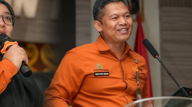 Kepala BPS Kaltim, Mas’ud Rifai.(Devi/Lingkarkaltim)