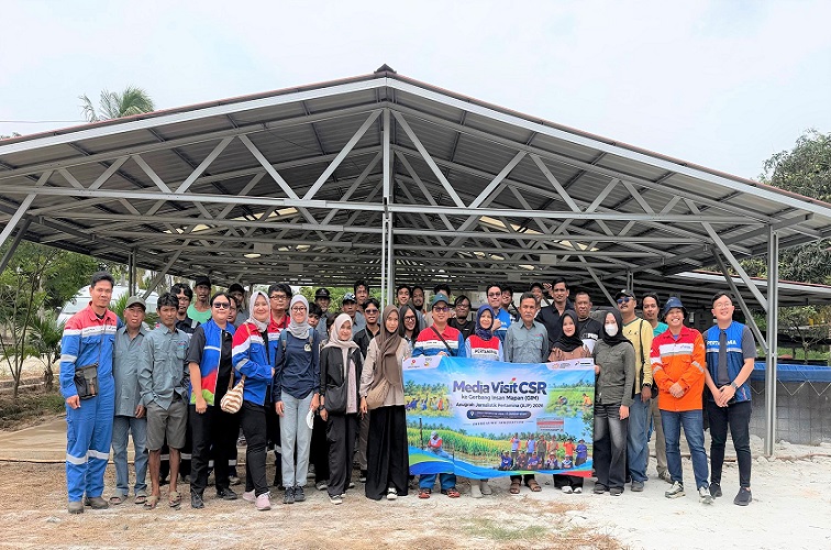 kunjungan lapangan ke program tanggung jawab sosial perusahaan (CSR) Gerbang Insan Mapan di Desa Sebakung Jaya, Kecamatan Babulu, Kabupaten Penajam Paser Utara (PPU), Sabtu (17/10/2026).(Dok.PHKT)