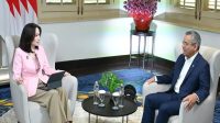 Menteri Keuangan Suahasil Nazara saat sesi wawancara bersama Retno Pinasti di Gedung AA Maramis, Jakarta, pada Rabu (7/10/26). (Dok.  Kemenkeu RI)