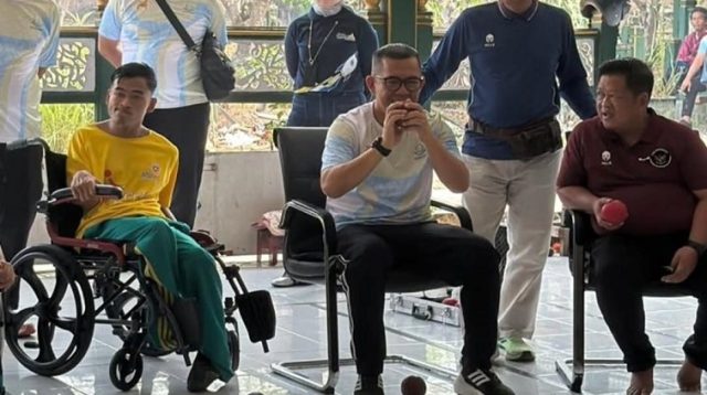 Atlet Boccia Bersama Kajari Kukar dan Kepala Dispora Kukar (Dok. NPCI Kukar)